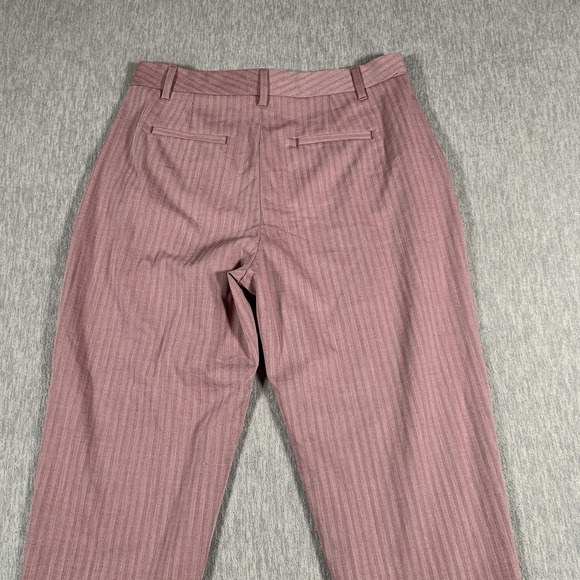 Banana Republic Pants Womens Petite 6 Pink High Rise Tapered Dress Herringbone - Picture 13 of 14